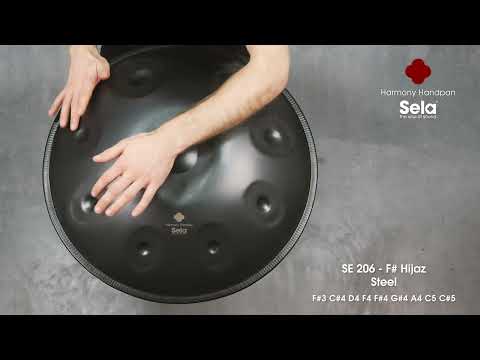 Sela Harmony 9-note Handpan - F# Romanian Hijaz - D4 Steel