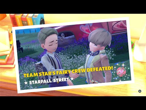 Team Star Fairy Crew - Ortega Boss Battle : Starfall Street | Pokemon Scarlet And Violet