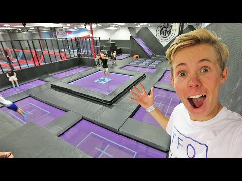 SURPRISING A FAN WITH TRAMPOLINES!