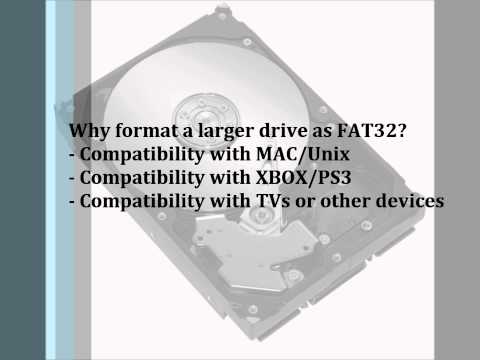 Format External Drive as FAT32 - (PS3 - XBOX - OSX - Win)