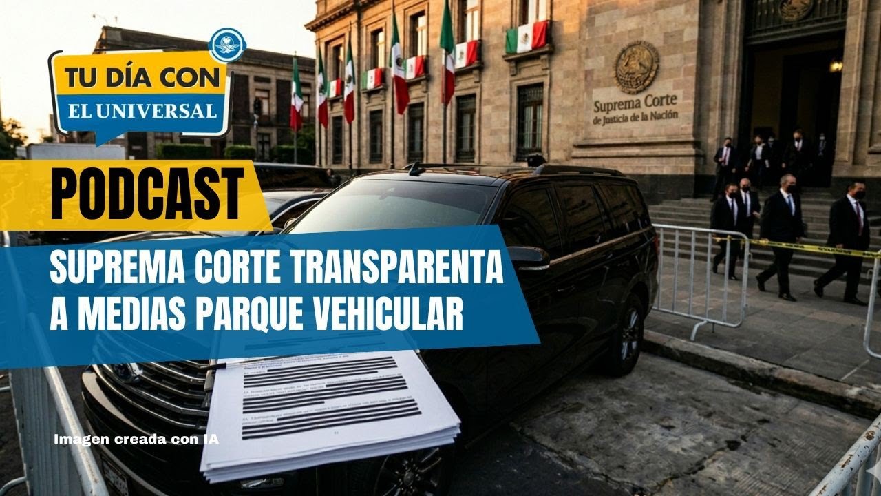 Suprema Corte transparenta a medias parque vehicular| TU DÍA CON EL UNIVERSAL