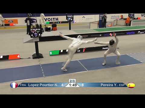 2023 98 T08 01 M E Individual Heidenheim GER WC BLUE PEREIRA ESP vs LOPEZ POURTIER FRA