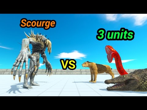 Scourge 1 vs 3 random units animal revolt battle simulator