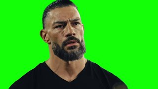 Roman Reigns "for the first time in a long time, there's no weight on my neck" green screen
