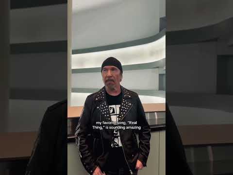 The Edge’s favorite song to hear played back to him in V-U2 at Sphere was… #VU2 #U2UVSPHERE