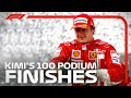 Kimi Raikkonen's 100 Podiums in F1