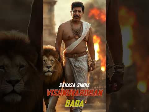 🦁🔥Sahasa Simha Dr. Vishnuvardhan:The Lion of Kannada Cinema 🔥🦁 #kannada #vishnuvardhan #Sahasa Simha