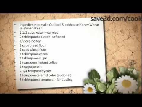 Secret Recipe - How to make Outback Steakhouse Honey Wheat Bushman Bread (Copycat Recipes)