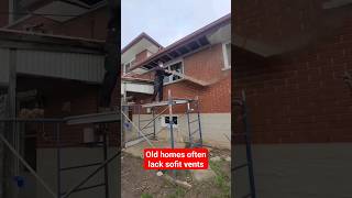 Old homes often lack sofit / attic ventilation heres the fix #homerepair #hometips #reno #tools #diy
