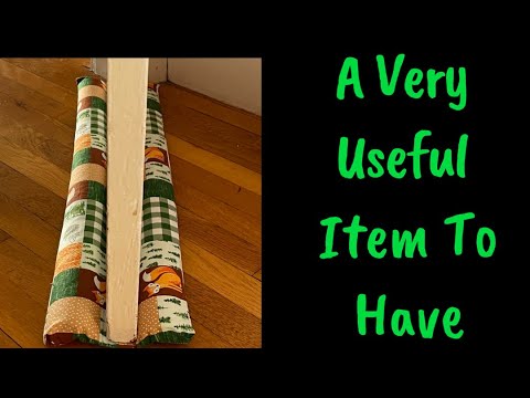 How To Make Double Door Draft Stopper / DIY Door Draft Stopper Step by Step Tutorial- ENERGY SAVINGS