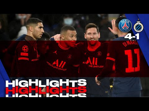 FC PSG Paris Saint Germain 4-1 Club Brugge Koninkl...