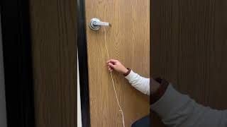 Using a coat hanger to unlock a door! #shorts