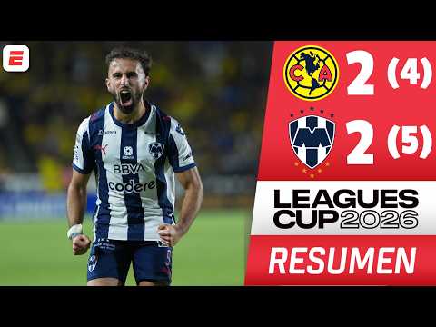 PARTIDO DE INFARTO. RAYADOS ELIMINA al AMÉRICA EN PENALES y avanzan a la FINAL | LEAGUES CUP