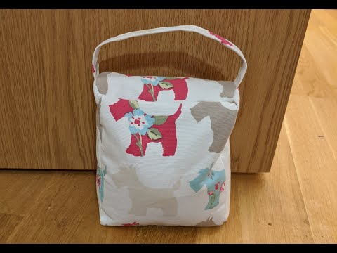 Making a fabric doorstop