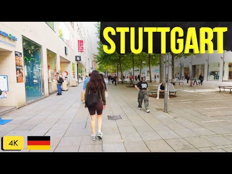 Stuttgart Germany City walking Tour | Stuttgart Germany 4k | Walking Tour 4k #4kwalk #virtualtravel