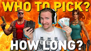 Lara Croft or Duke Nukem? Which to choose? HOW LONG?!?
