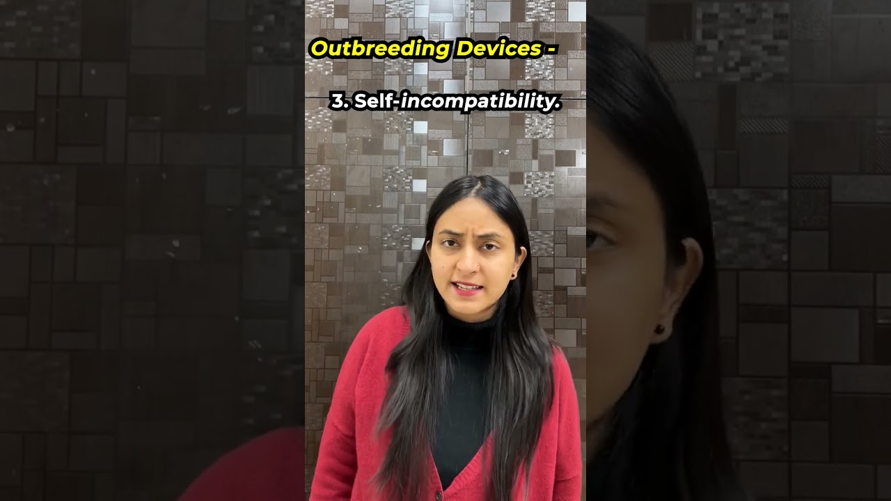 Outbreeding Devices | Sexual Reproduction in Flowering Plants #neet #biology #shorts