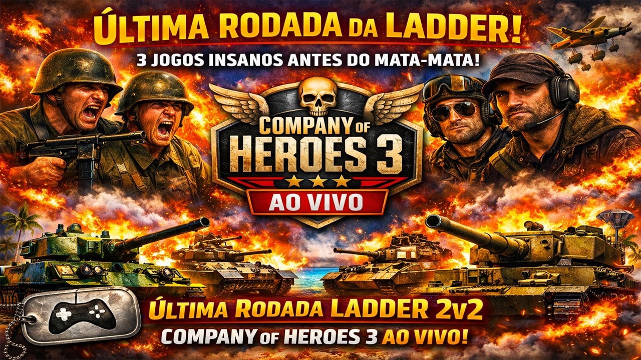 ÚLTIMA RODADA DA LADDER! 3 JOGOS INSANOS ANTES DO MATA-MATA | Company of Heroes 3