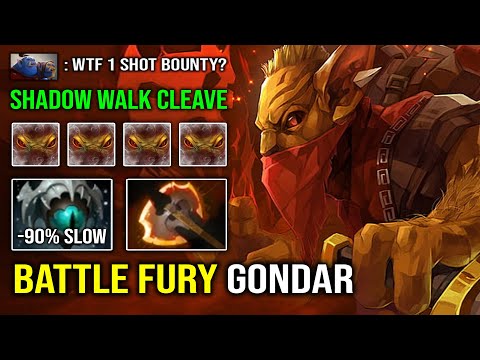 YOU ALL FORGOT THIS DOTA 1 BUILD! First Item Battle Fury Gondar +90% Shadow Walk Skadi Slow Dota 2