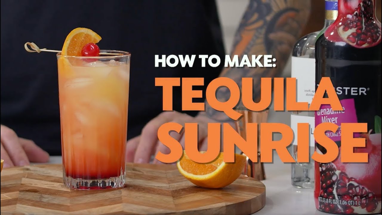 The Tequila Sunrise Cocktail Recipe | Step by Step Guide