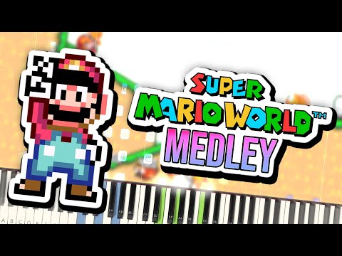 Super Mario World Medley Piano Tutorial Synthesia