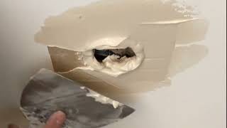 🔥 How to Fix a Small Hole in DRYWALL Panels 🛠️