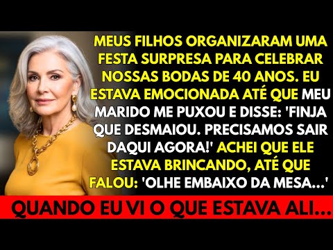 Meu filho planejou roubar tudo nos 40 anos de casamento… e um sussurro do meu marido me salvou