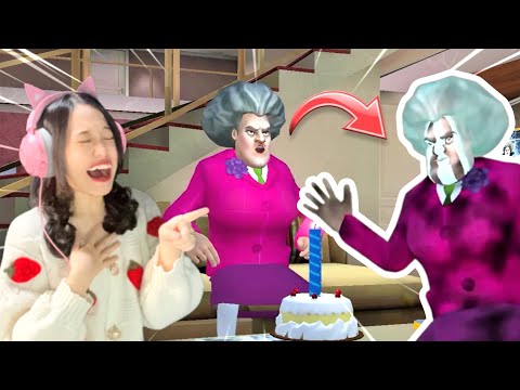 Guruku Ulang Tahun Kukasih Petasan Jadi Gosong! [Scary Teacher 3D Indonesia]