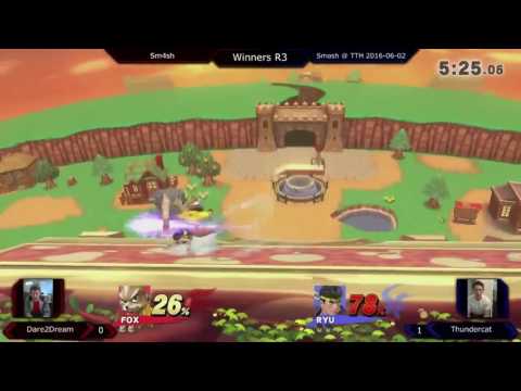 Smash @ TTH - Dare2Dream (Fox) Vs. Thundercat (Ryu) (Winners R3) - Sm4sh
