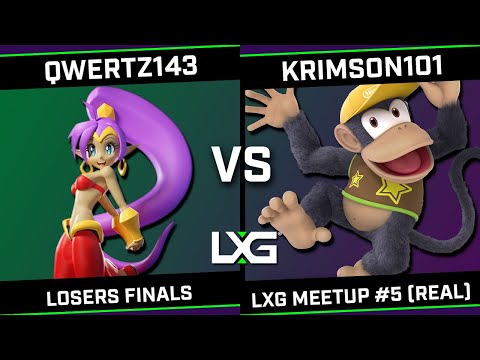 qwertz143 (Mii Gunner) vs Krimson101 (Diddy Kong) - lxg meetup #5 (real) - Losers Finals