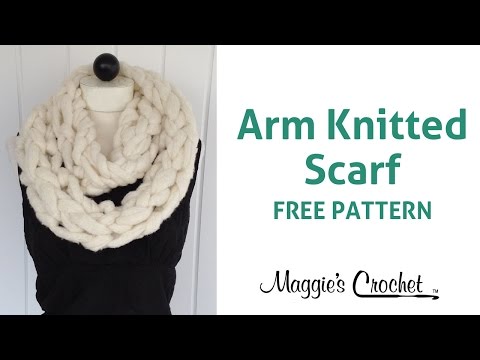 30 Minute Arm Knitting Couture Jazz Infinity Scarf - Right Handed