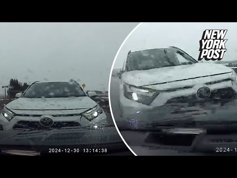 Wild road rage incident sees car drive head on towards other vehicle