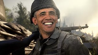 President Barack Obama Plays COD WW2! (Voice Troll)