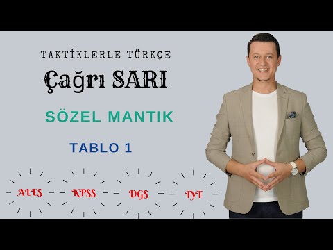Taktiklerle Türkçe - Sözel Mantık 2018 (1.Ders) |TYT-YKS-ALES-KPSS-DGS|
