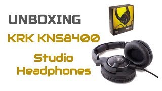 Video thumbnail for Unboxing KRK KNS8400 Studio Headphones by RecordingStudio9.com