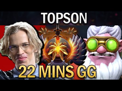 Sniper Dota 2 Gameplay Topson with 22 MINS Easy Mid