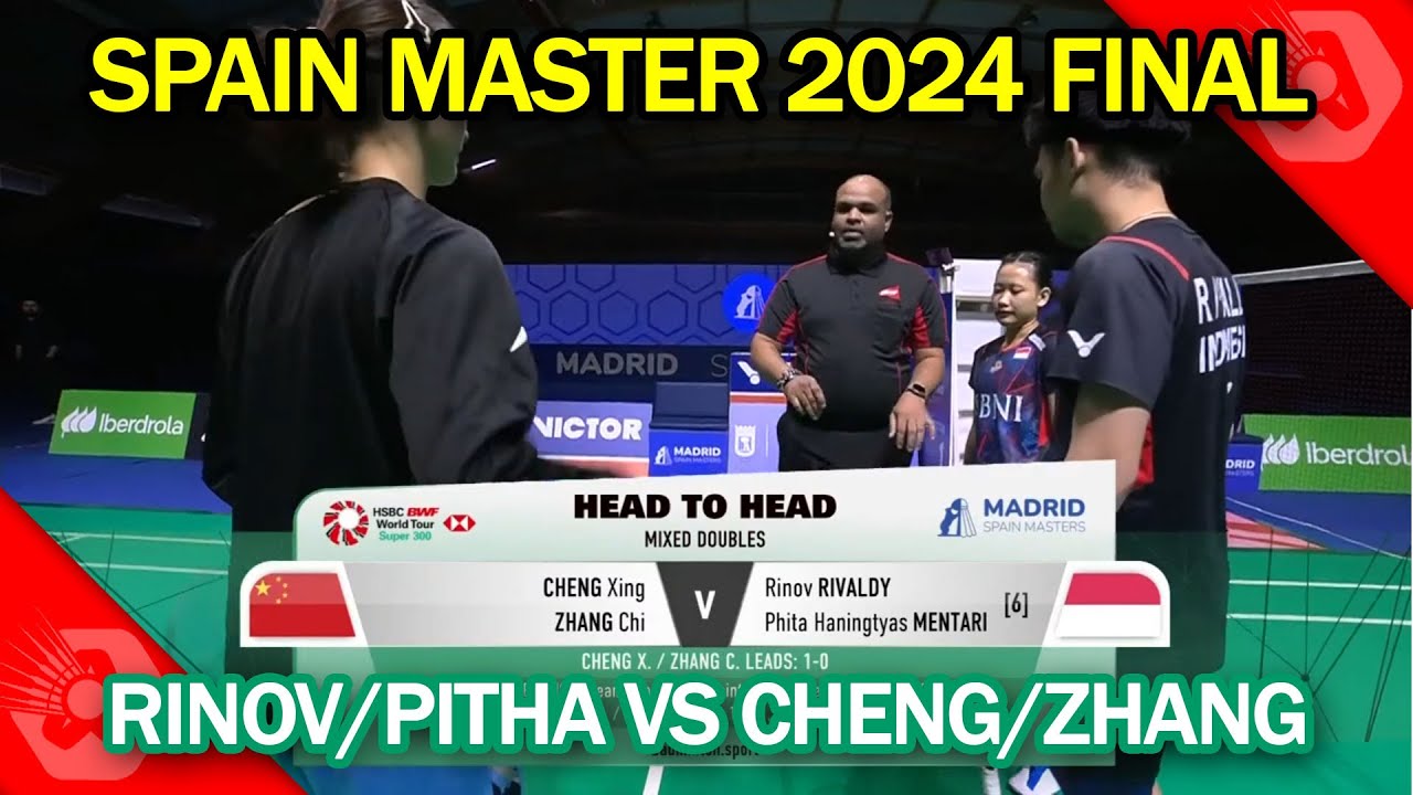 Rinov/Pitha Juara Spain Master 2024 - Final Rinov/Pitha (INA) vs Cheng/Zang (CHN)