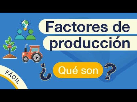 ¿Cuáles son tres ejemplos de los factores de producción?