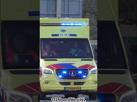 Ambulance 13-161 met Spoed onderweg naar een melding in Amsterdam #einsatz #paramedic #ambulance