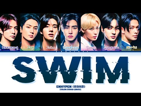 [AI COVER] How Would ENHYPEN Sing \SWIM\ By BTS | Color Coded Lyrics