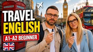 Travel English for Beginners ✈️ Slow English Listening Practice (A1-A2)