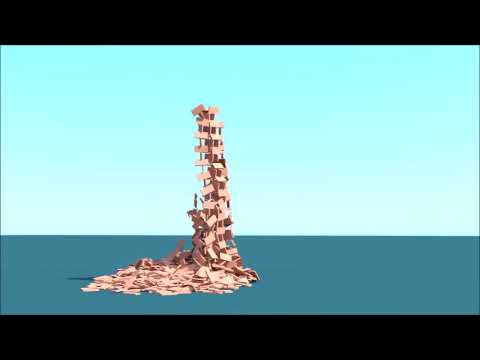Keva Planks Tower Destruction - 1230 Planks #2