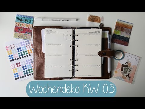 Filofax Wochendeko KW 03