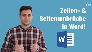 Zeilen- und Seitenumbrüche in Word 2016!