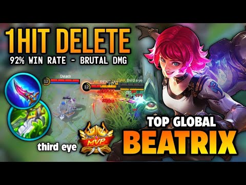 ONE SHOT BUILD! BEATRIX BEST BUILD 2022 | TOP GLOBAL BEATRIX GAMEPLAY | MOBILE LEGENDS✓