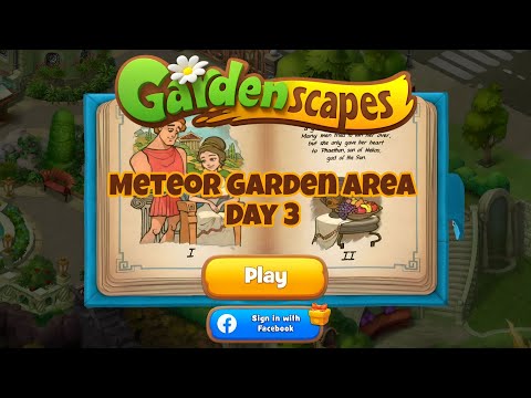 GARDENSCAPES | Meteor Garden Area Day 3 | Area 13 #gardenscapes #gardenscapesgameplay