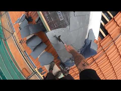 Schiefer auf Gaube decken - Live aus Gernsbach - Schuppendeckung - Assulo A1 Schiefer - Theis Böger