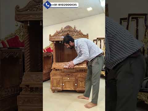Temple Design #templeforhome #woodentemple #poojamandir #devghar #altar #explore #aarsun