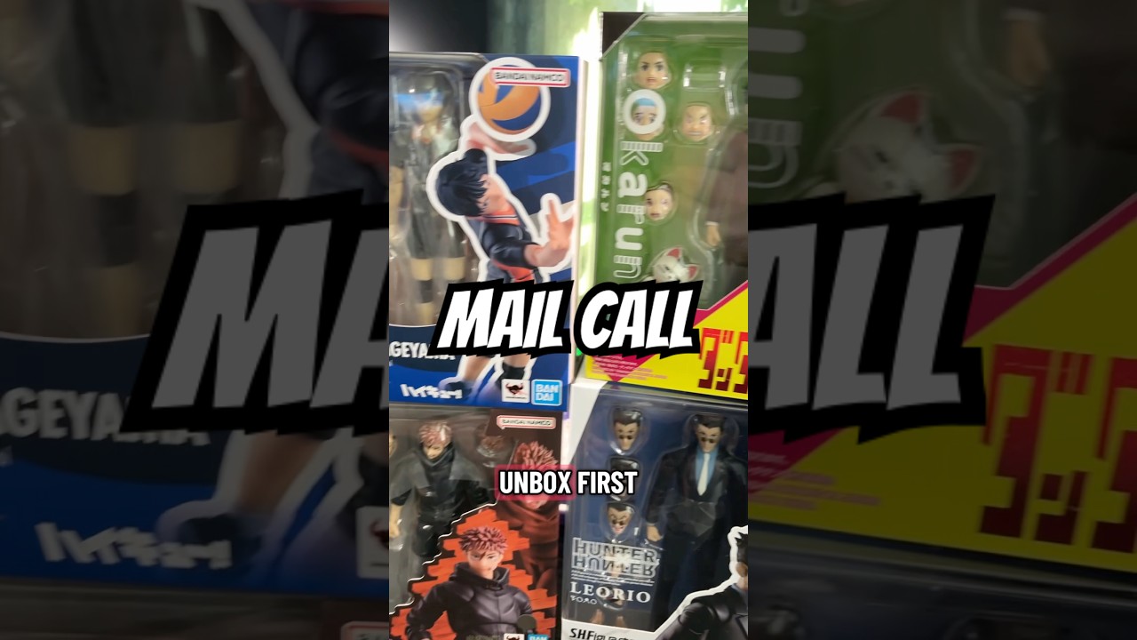 Mail call📦 #actionfigures #shfiguarts #jujutsukaisen #hxh #haikyuu #dandadan #unboxing #dragree