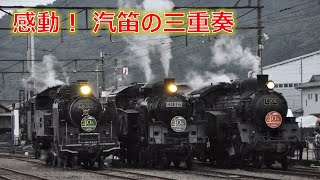 【SL汽笛３連発！】大井川鐵道・汽笛の三重奏